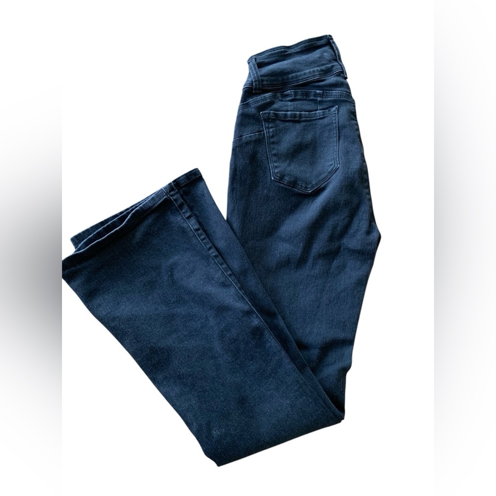 Bamboo Women Jeans brand black stretchy material high waisted size 11/12